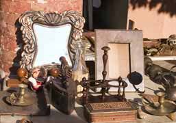 Get good deals on antiques at garage sales.