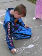 Sidewalk Chalk Ghosts!