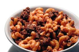 Hamburger Casserole - Cheap Cooking using ground beef, cheese, macaroni!
