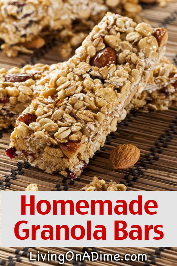 Homemade Granola Bars Recipe Make Your Own And Save