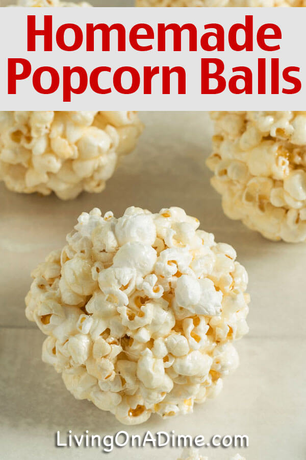 Homemade Popcorn Balls Recipe - Living on a Dime