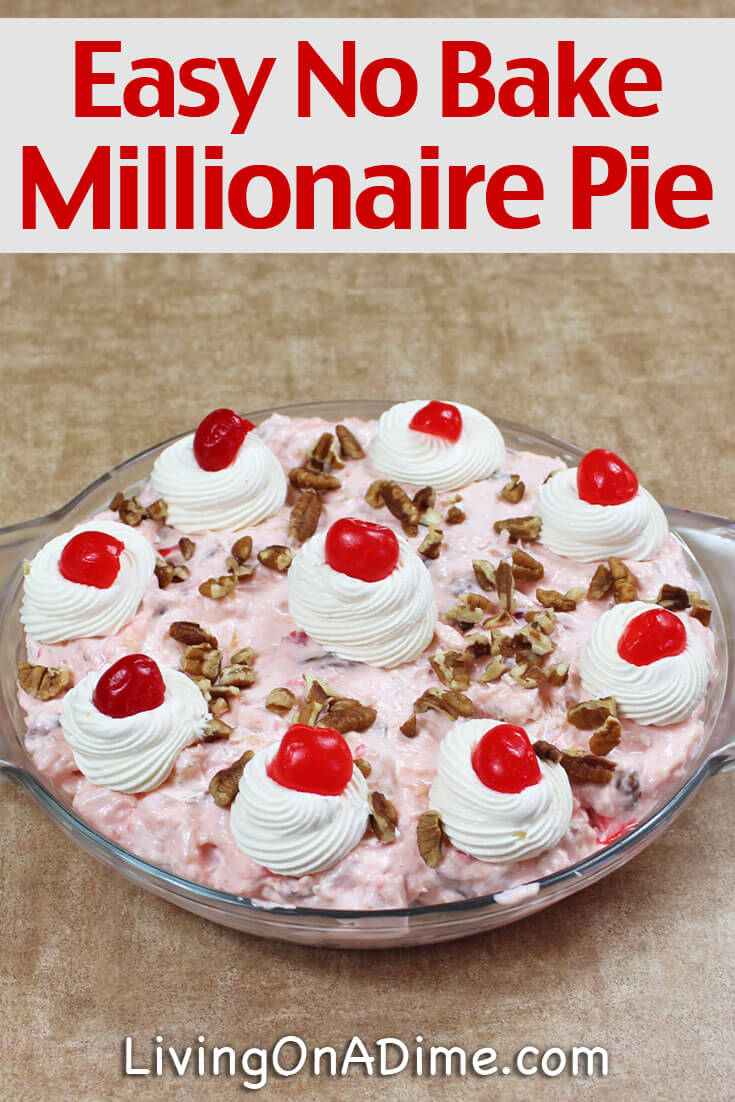 Easy No Bake Millionaire Pie Recipe - Divinely Delicious Dessert Recipe!