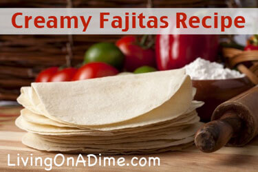 Creamy Fajitas And Apple Plum Crisp Recipes