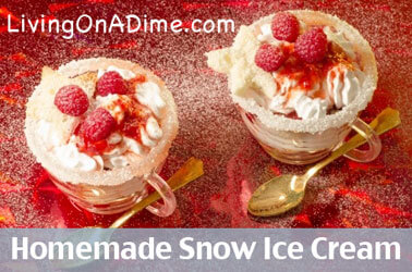 Homemade Snow Ice Cream Recipe