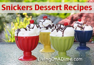 Snickers Dessert Recipes - Use Leftover Candy