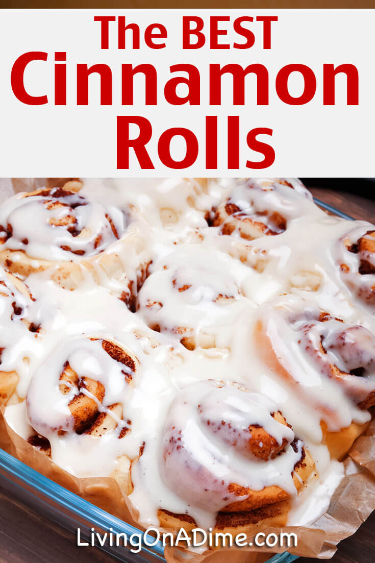 The BEST Homemade Cinnamon Rolls Recipe! - Living on a Dime