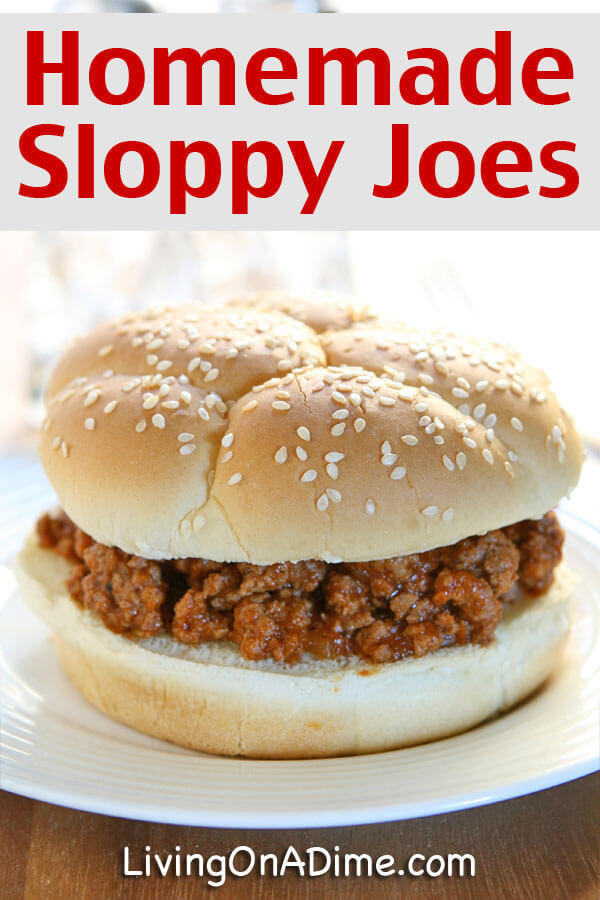 Homemade Sloppy Joe Recipe - Living on a Dime