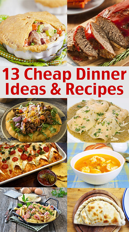 $1.00 Dinners! Cheap Dinner Ideas And Recipes - Living on a Dime To ...
