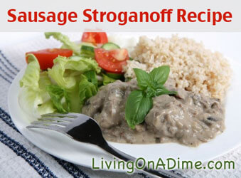 Sausage Stroganoff Recipe
