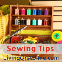 Sewing Tips - Living On A Dime