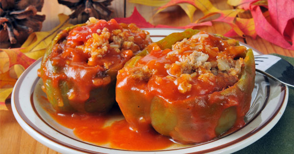 Fast Stuffed Green Peppers Recipe