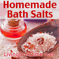 Homemade Bath Salts, Wrinkle Creams, and Global Warming