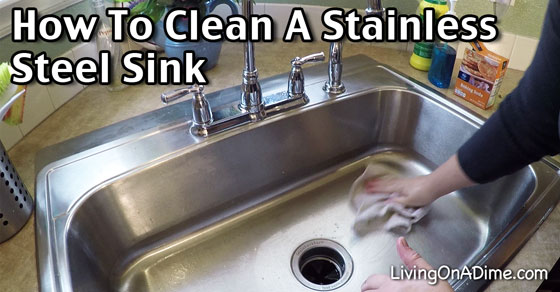 best way to clean a stainless steel kitchen sink