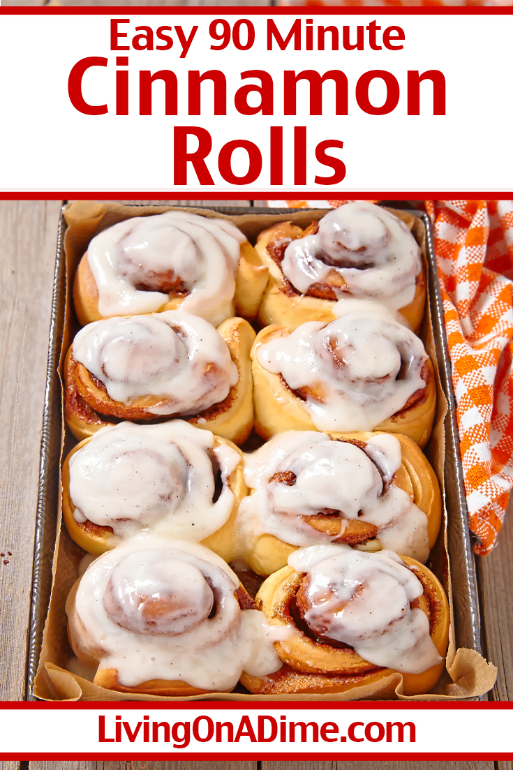 The BEST Homemade Cinnamon Rolls Recipe! - Living On A Dime