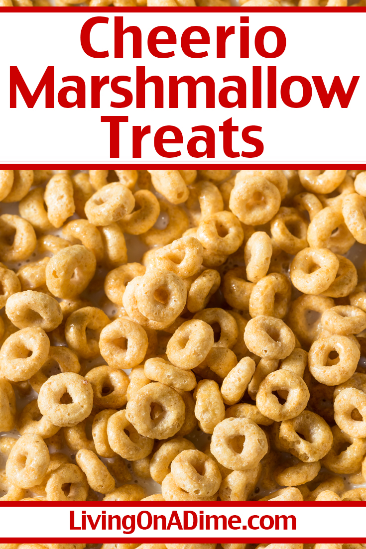 Cheerio Marshmallow Treats Recipe Living On A Dime   Cheerio Marshmallow Treats Recipe 