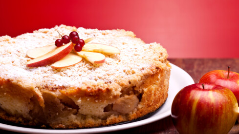 This easy apple cake recipe makes a great snack cake that reminds you of grandma’s house! It is similar to a coffee cake, with a yummy apple flavor and makes a good cake for fall! It’s a great way to use extra fresh apples.