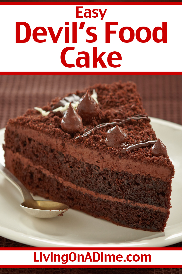 Easy Homemade Devil S Food Cake Recipe Living On A Dime