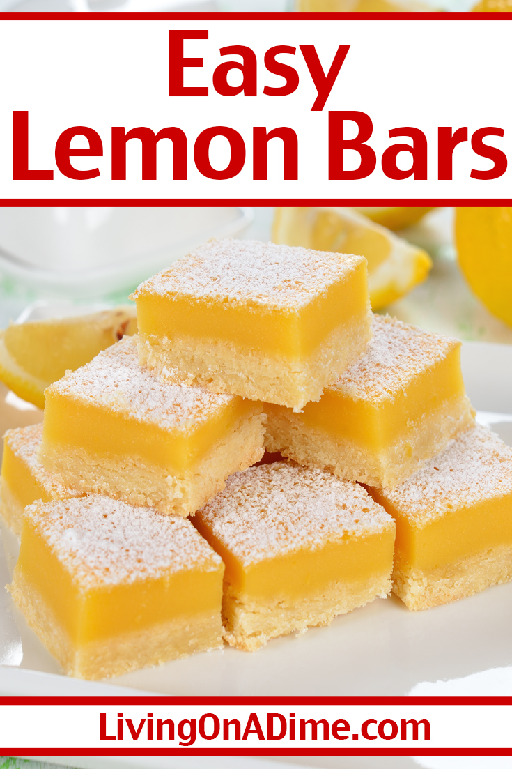 Easy Lemon Bars Recipe - Cool, Tangy And Delicious! - Cool, Refreshing ...