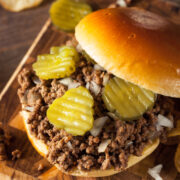 This easy maidrite loose meat sandwich recipe is a tasty recipe similar to Sloppy Joe's but with a milder taste. It's an easy dinner recipe you can make with 5-10 minutes preparation time and families love it! It also makes an easy freezer meal!