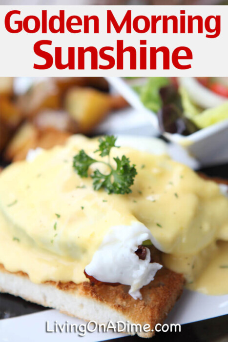 This golden morning sunshine recipe is a quick and tasty breakfast recipe! You can make it any time but since it's also a great way to use hard boiled eggs, it's an especially good way to use all those colored eggs from Easter and have a tasty breakfast or dinner!