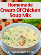 Try this Easy Homemade Cream of Chicken Soup Recipe that you can store and just add water when you need it. Then you'll have quick and easy soup anytime!