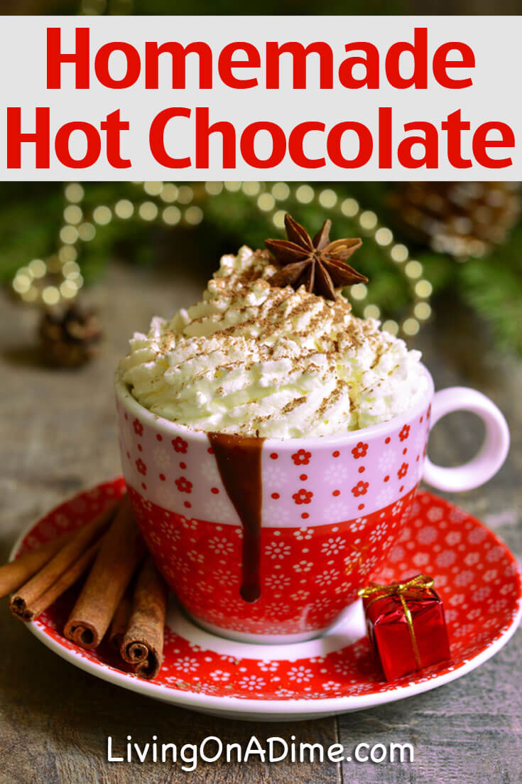 Homemade Hot Chocolate Mix Recipe Living On A Dime   Homemade Hot Chocolate Mix Recipe 