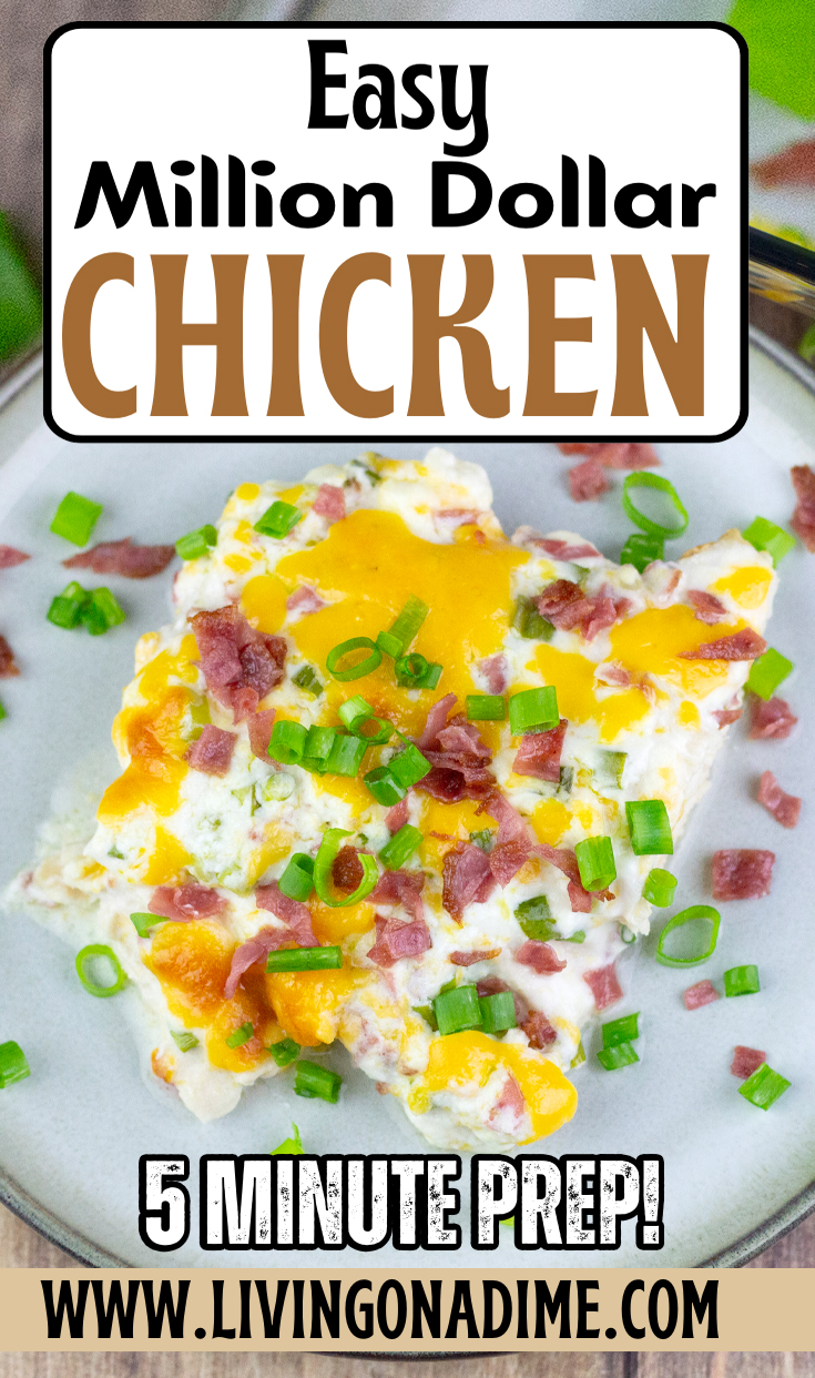 Amazing Million Dollar Chicken Recipe - 5 Minutes Prep! - Living On A Dime